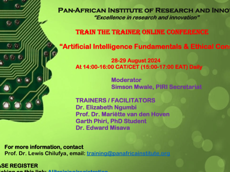 “Train-the-Trainers” Conference on AI & Ethical&nbsp;Considerations
