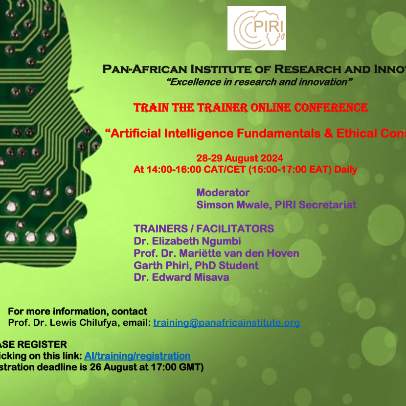 “Train-the-Trainers” Conference on AI & Ethical&nbsp;Considerations